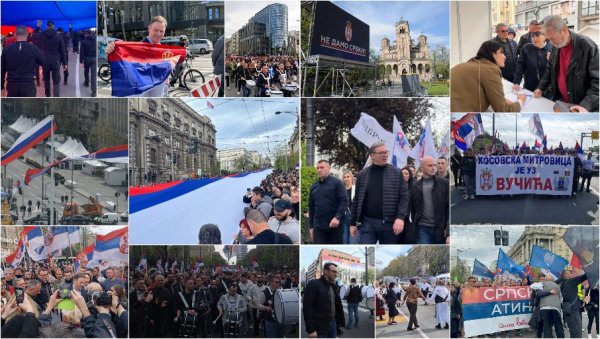 СВЕНАРОДНИ СКУП У БЕОГРАДУ: Новости на улици са грађанима - Вучић са народом испред Народне скупштине (ФОТО/ВИДЕО)