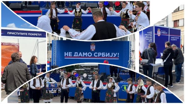 ВЕСЕЛО НА СВЕНАРОДНОМ САБОРУ У НИШУ: Почео забавни програм, коло на Тргу краља Милана; Гужве на штандовима, стигао Вучевић ВЕСЕЛО НА СВЕНАРОДНОМ САБОРУ У НИШУ: Почео забавни програм, коло на Тргу краља Милана; Гужве на штандовима, стигао Вучевић