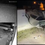 Užasan snimak saobraćajke kod Novog Pazara: Trkali se pa se u punoj brzini se zakucali u zid i betonski stub (UZNEMIRUJUĆI VIDEO)