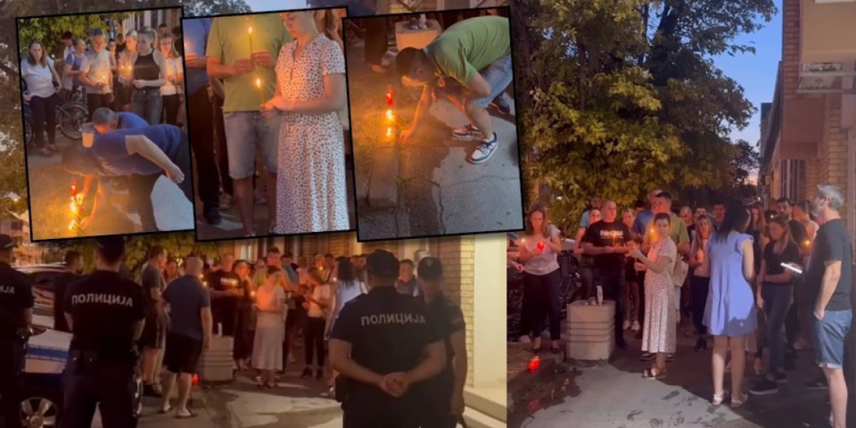 Dete (10) ostalo bez oca: Građani odali počast saobraćajcu kojeg je ubio kamion tokom rutinske kontrole (FOTO/VIDEO)
