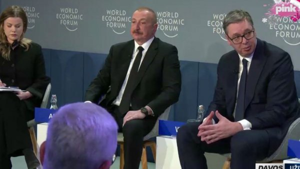 КУПУЈЕМО СУПЕРКОМПЈУТЕРЕ Вучић из Давоса: Очекујемо ускоро долазак Алијева у Србију и потписивање договора око гасне електране